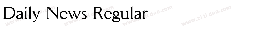 Daily News Regular字体转换